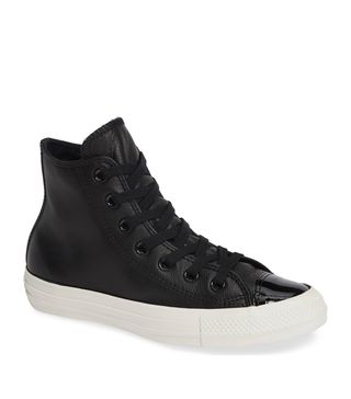 Converse + Chuck Taylor All Star Leather Patent High Top Sneakers