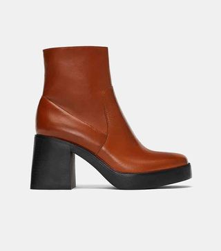 Zara + Tapered Heel Boots