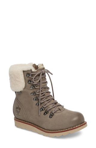 Royal Canadian + Lethbridge Waterproof Snow Boots With Genuine Shearling Cuff