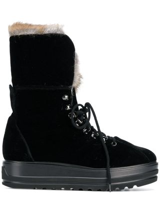 Baldinini + Lace Up Snow Boots