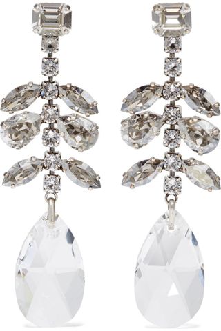 Isabel Marant + Silver-Tone Crystal Earrings