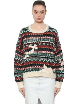 Isabel Marant Étoile + Wool Knit Jacquard Sweater