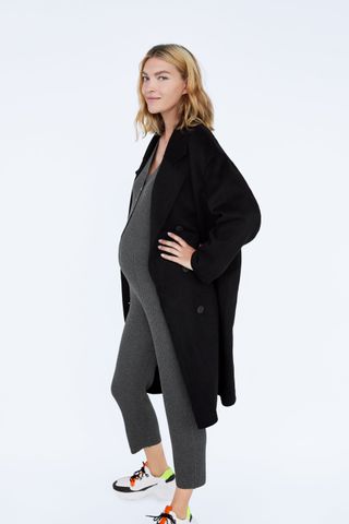 Zara Mom + Ribbed Maternity Jumpsuit