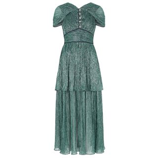 Peter Pilotto + Green Crystal-Embellished Dress