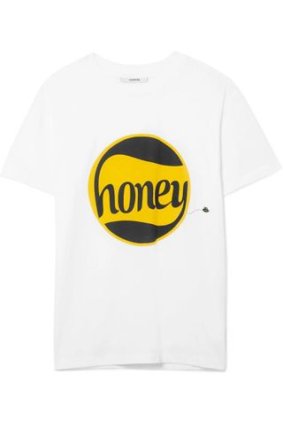 Ganni + Harway Printed Cotton-Jersey T-Shirt