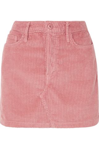 Grlfrnd + Zamira Cotton-Blend Corduroy Mini Skirt