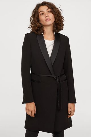 H&M + Tuxedo-Collared Coat