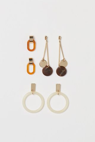 H&M + 3 Pairs Earrings