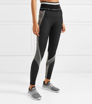 P.E Nation + High Strike printed Stretch Wool-Blend Leggings