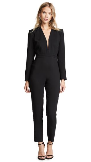 Michelle Mason + Jumpsuit With Draped Back