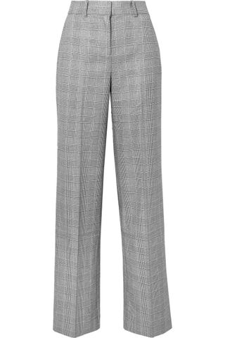 Equipment + Tabitha Simmons Hyperion Prince of Wales Checked Voile Wide-Leg Pants