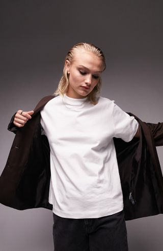 Topshop + Ultimate Oversize Cotton T-Shirt
