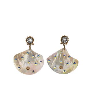 Gucci + Earrings With Shell Pendants