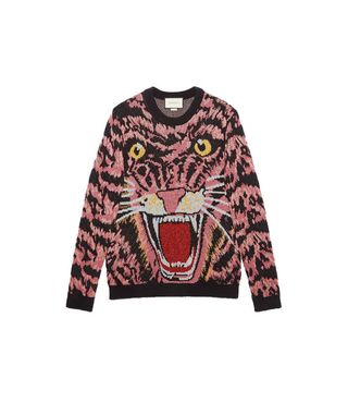 Gucci + Lurex Wool Tiger Sweater