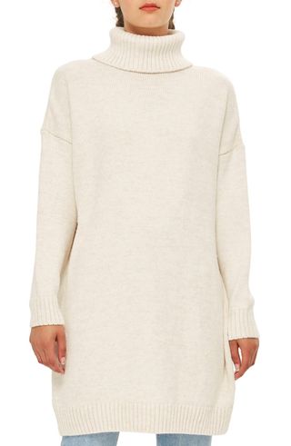 Topshop + Turtleneck Sweater Dress