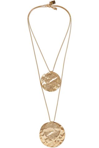 Rosantica + Hammered Gold-Tone Necklace