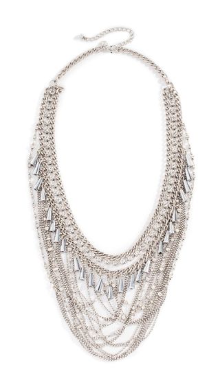 Rebecca Minkoff + Crystal 
Chain Drama Necklace