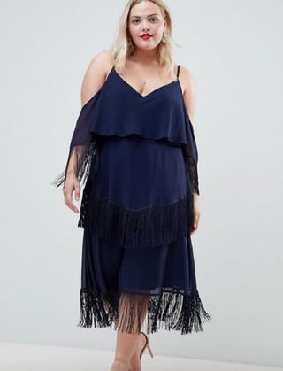 ASOS Design + Exclusive Fringe Minimal Dress