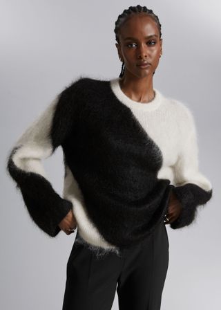 & Other Stories + Two-Tone Knit Jumper