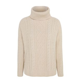 George at Asda + Cream Roll-Neck Knitted Jumper