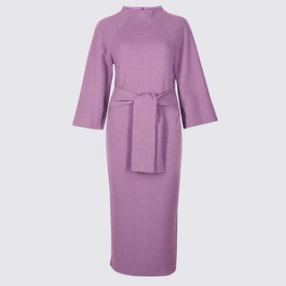 Marks and Spencer + Tie-Front Sleeve Shift Dress