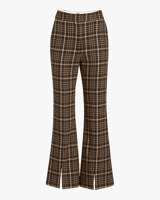 Adam Lippes + Double Face Wool Bell Crop Pant
