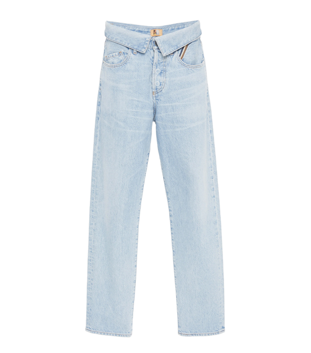 Jean Atelier + Flip Top High-Rise Boyfriend Jeans