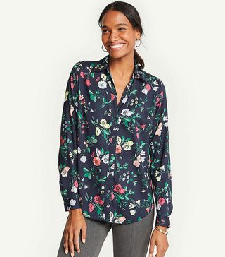 Ann Taylor + Floral Essential Shirt
