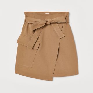 H&M + Wrapover Twill Skirt