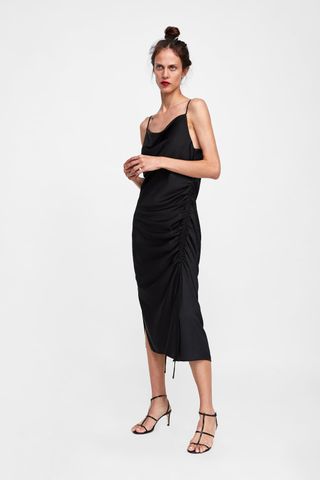 Zara + Draped Camisole Dress