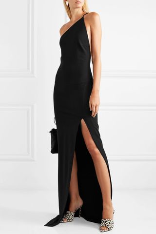 Solace London + The Petch One-Shoulder Stretch-Crepe Gown
