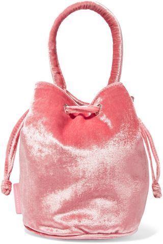 Loeffler Randall + Jesmyn Velvet Bucket Bag