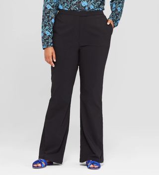 Who What Wear + Plus Size Classic Bootcut Trousers