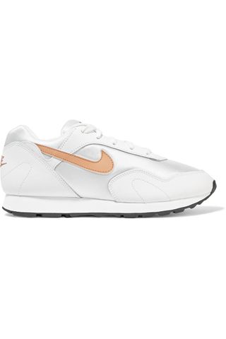 Nike + Outburst Leather and Mesh Sneakers