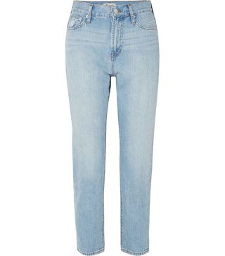 Madewell + The Perfect Summer Cropped High-Rise Straight-Leg Jeans