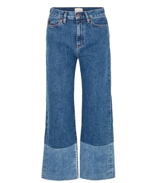 Simon Miller + Cropped High-Rise Wide-Leg Jeans