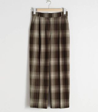 & Other Stories + Tailored Plaid Trousers