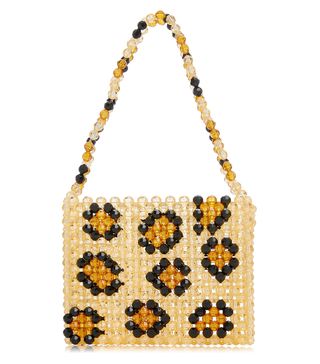 Susan Alexandra + Leopard Mini Beaded Bag