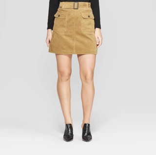 Who What Wear + Cord Mini Skirt