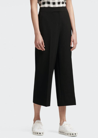 DKNY + Cropped Wide Leg Trousers