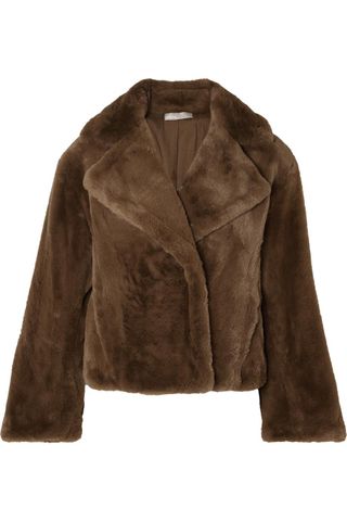 Vince + Faux Fur Coat