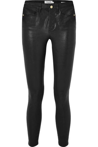 Frame + Le High Skinny Leather Pants