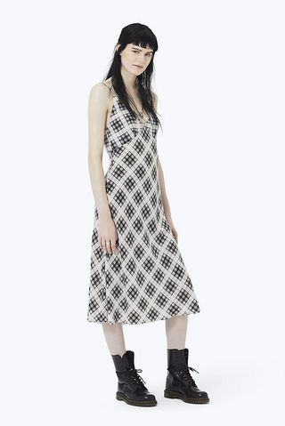 Marc Jacobs + Plaid Strap Midi Dress