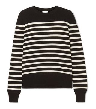 Saint Laurent + Striped Cashmere Sweater