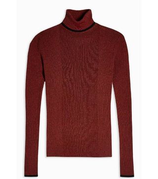 Topshop + Knitted Roll Neck Jumper