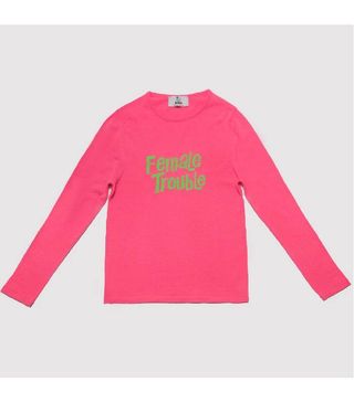 Hades + Female Trouble Fuchsia Pink and Lime Jumper