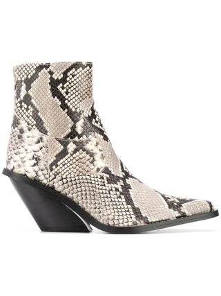 Gia Couture: + Python Print Ankle Boots