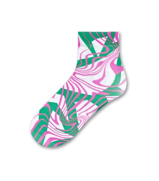 Hysteria by Happy Socks + Mia Print Ankle Socks