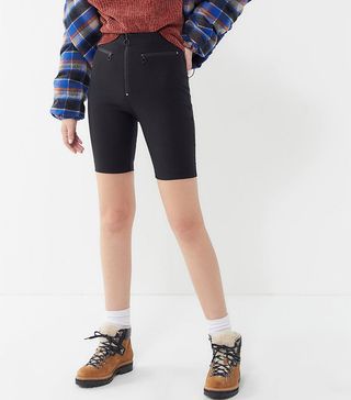 Urban Outfitters + Sabine Zip-Front Biker Shorts
