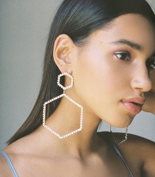 Urban Outfitters + Selena Statement Hex Drop Earrings